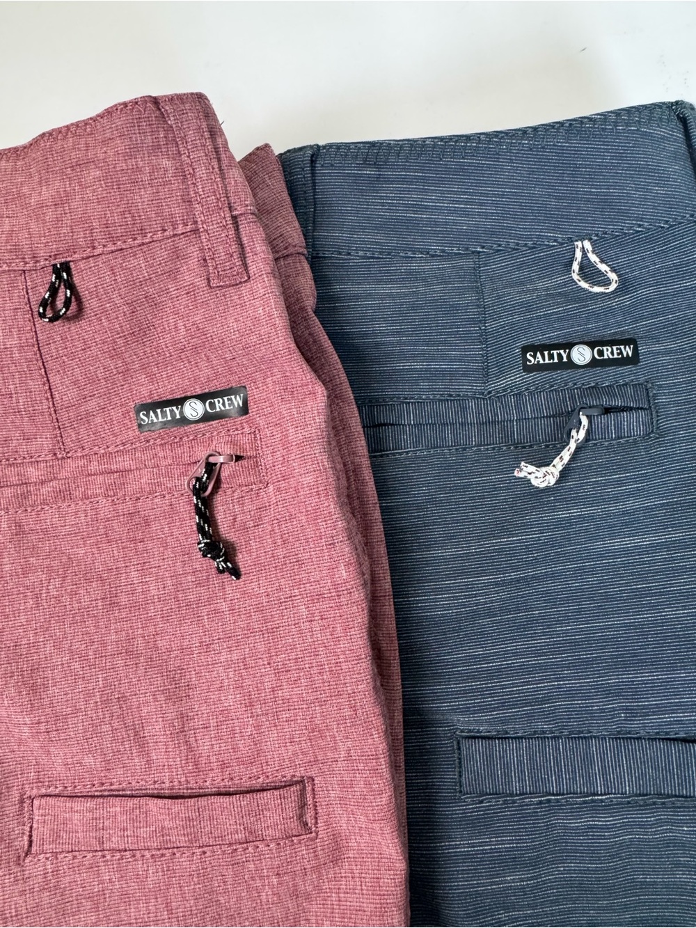Salty Crew Boys Hybrid Boardshorts Bundle— Dusty Red & Navy